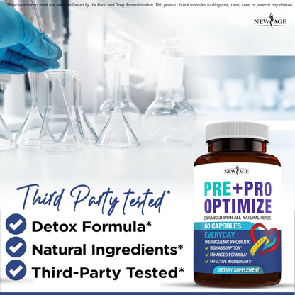 Pro Optimize Probiotics for Women, Menopause, 70 Billion CFU, Digestive Health - Relief for Bloating, Hot Flashes, Joint Support, Night Sweats - Gut Health & Metabolism - Dong Quai (120 (Pack of 2)) NEW AGEBuy Supplements Australia