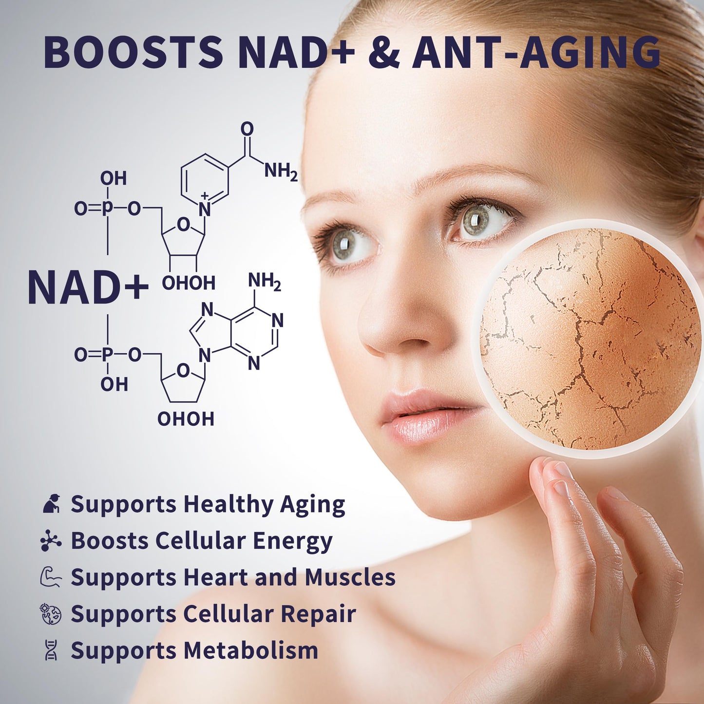 Women's NAD Liquid Supplement, Pure 500mg Liposomal NAD - Cell Regeneration，Energy Support, Vegan,Sugar Free，Additives Free HudetexBuy Supplements Australia