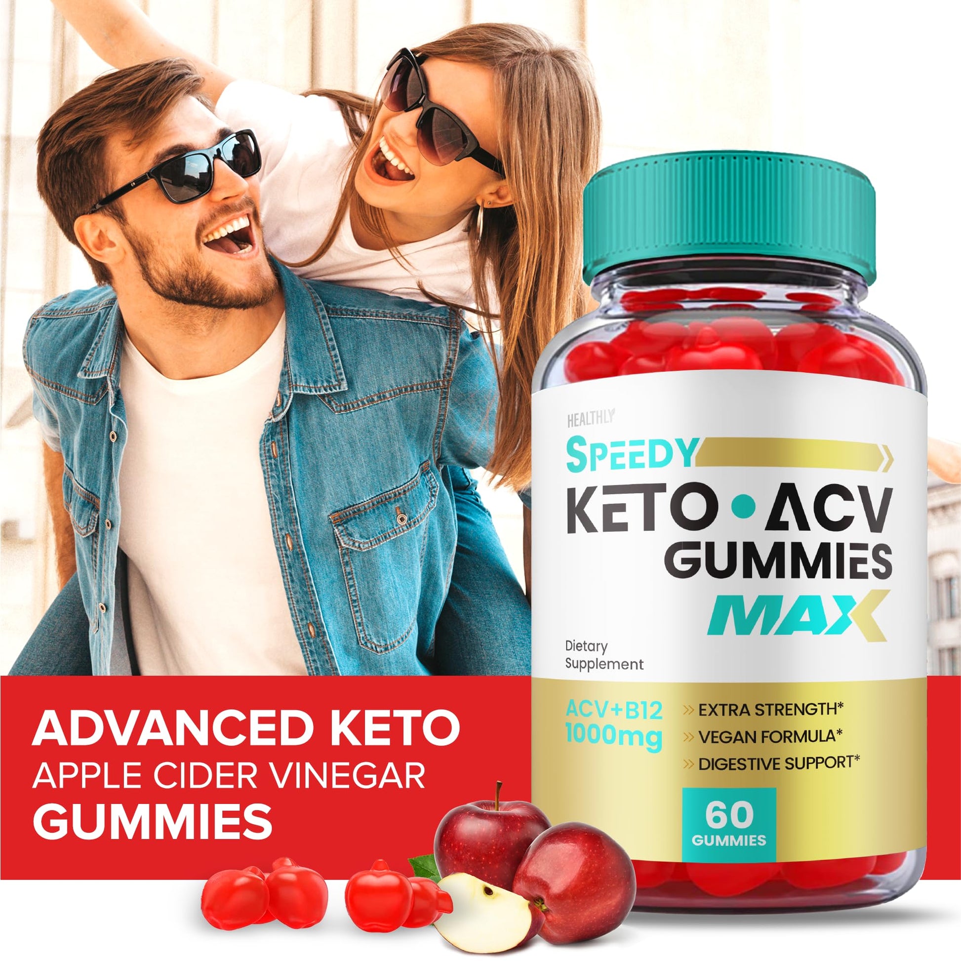 (3 Pack) Speedy Keto ACV Gummies Maximum Strength, Speedy Keto Plus ACV Gummies Healthly