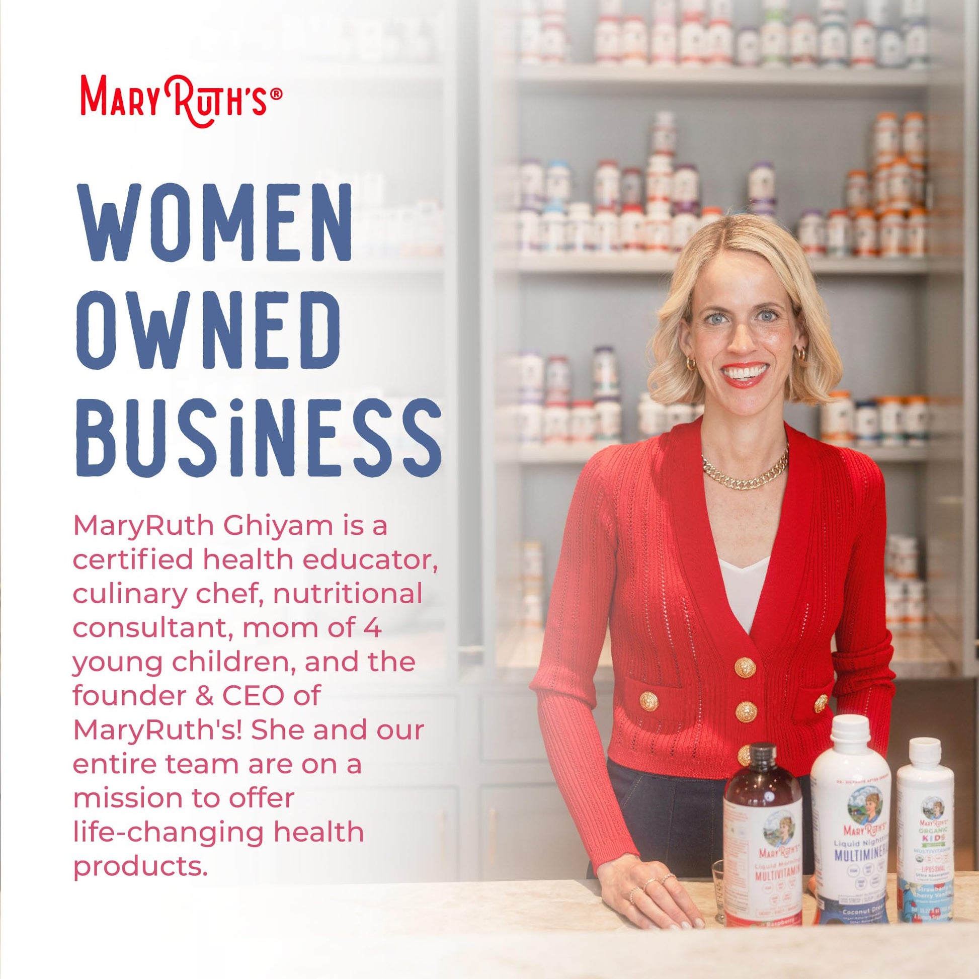MARYRUTH'S Postnatal & Prenatal Vitamins for Women | Sugar Free | Selenium | Folate | Vegan | Non-GMO | Gluten Free | 32oz MARYRUTH'SBuy Supplements Australia