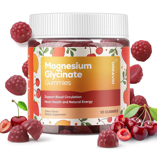 DREAVIO 90 Count Magnesium Glycinate Gummies 400mg w/Ashwagandha Supplement - Sugar Free Zinc Magnesium Glycinate Supplement Ashwagandha Gummies for Adults DREAVIOBuy Supplements Australia