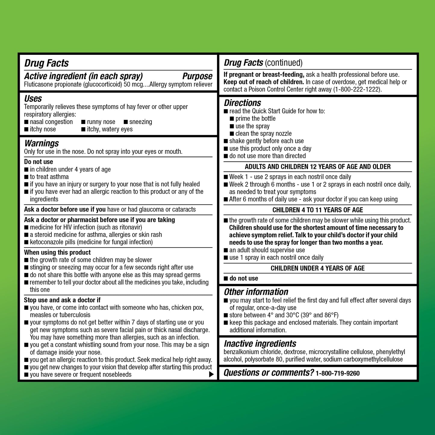 Amazon Basic Care 24-Hour Allergy Relief Nasal Spray, Fluticasone Propionate (Glucocorticoid), 50 mcg, Full Prescription Strength, Non-Drowsy, 0.62 Fl Oz Amazon Basic Care buy supplements Au