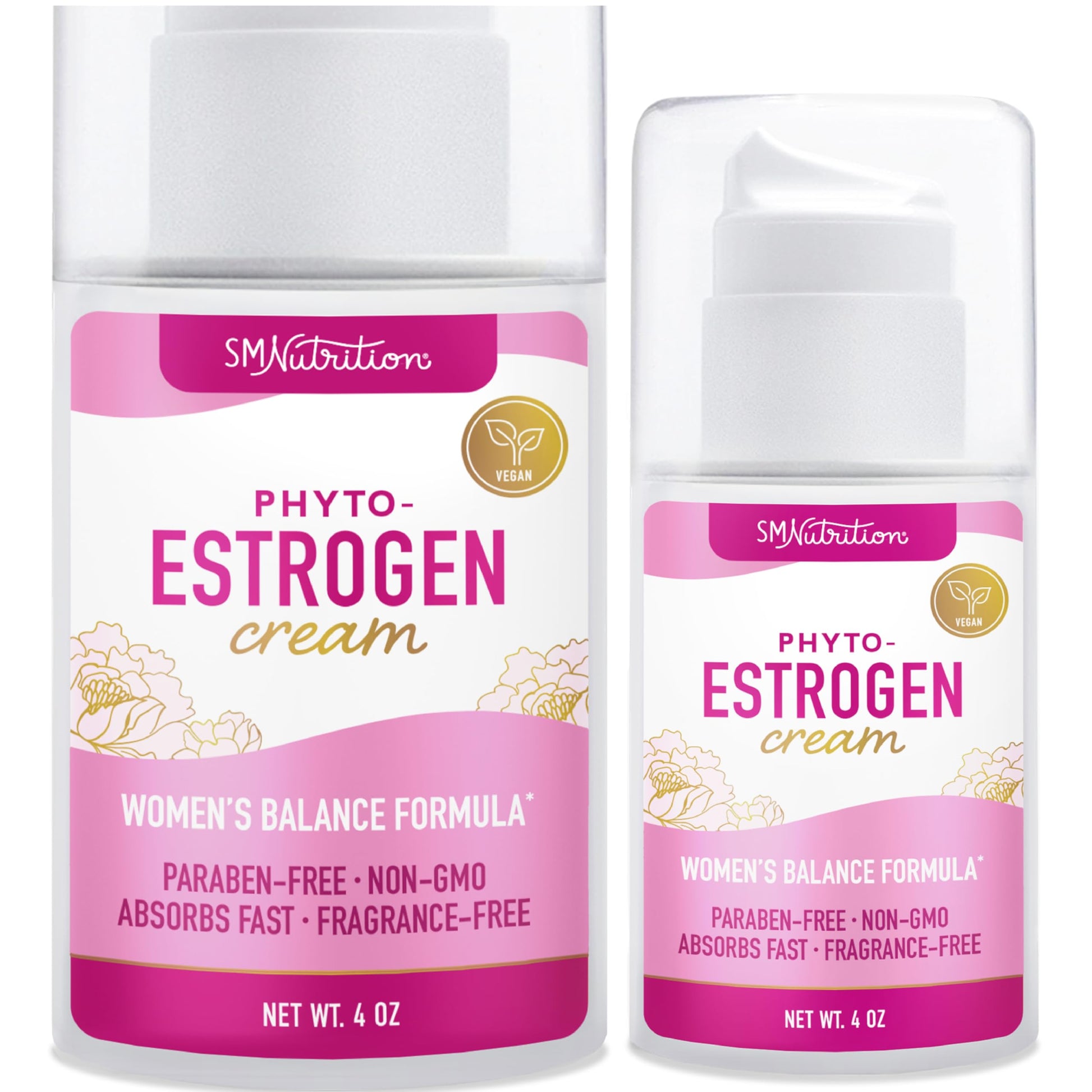 Phyto Estrogen Cream for Women | Plant Based Hot Flash, Menopause & Menstrual Cycle Support SMNutrition