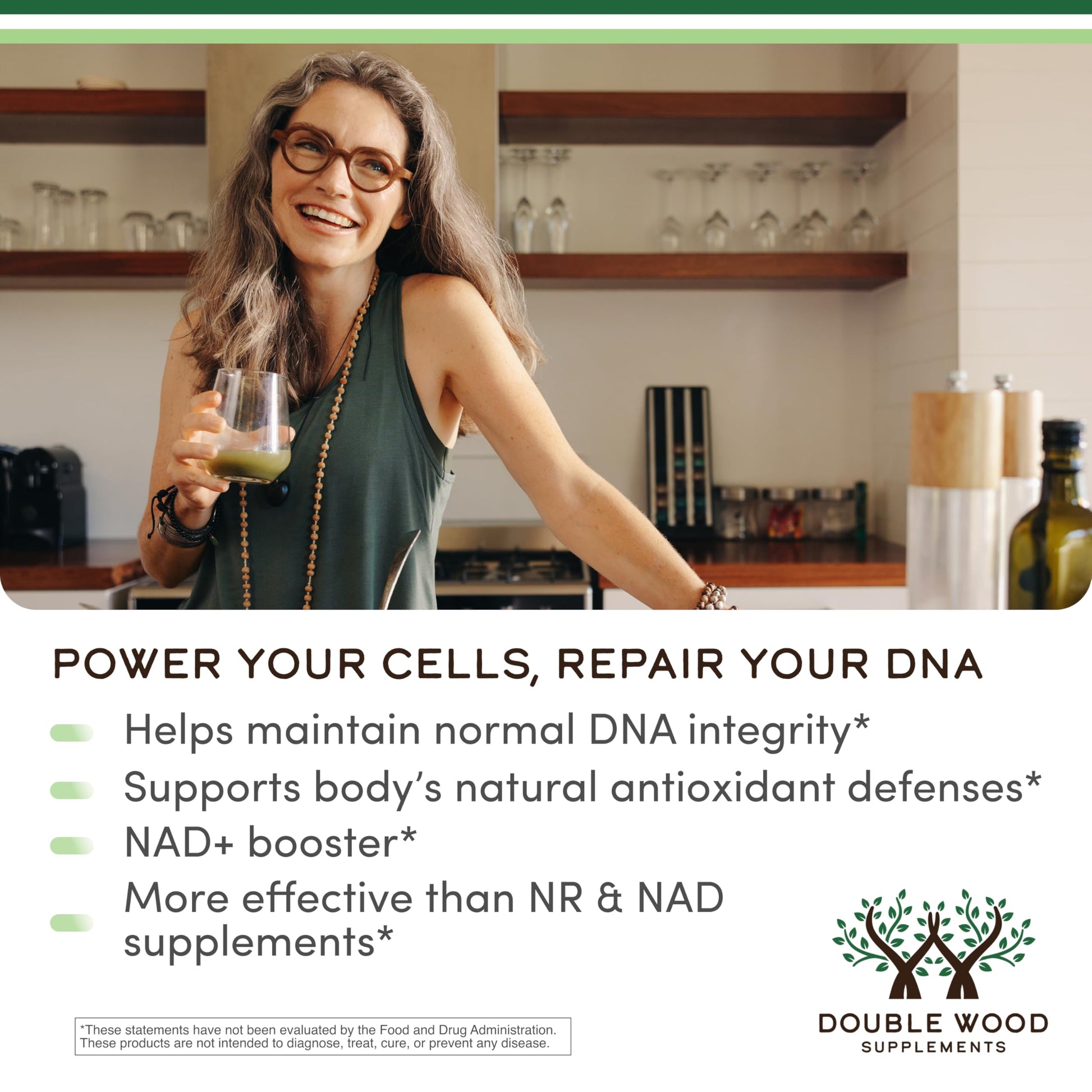 NMNH (NMN Supplement Alternative) Only Clinically Studied Ingredient - Boosts NAD+ Levels for Anti Aging and Cell Regeneration by Double Wood Double Wood SupplementsBuy Supplements Australia