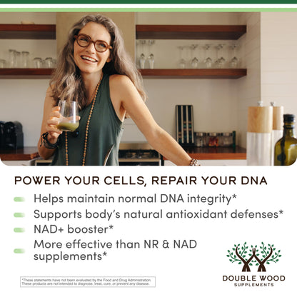 NMNH (NMN Supplement Alternative) Only Clinically Studied Ingredient - Boosts NAD+ Levels for Anti Aging and Cell Regeneration by Double Wood Double Wood SupplementsBuy Supplements Australia