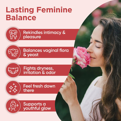 BB Company Radiancy | Vaginal Probiotics for Vaginal Dryness, pH Balance | Fights Itch, Odor | Anti-Aging | Hyaluronic Acid, Probiotics BB Company