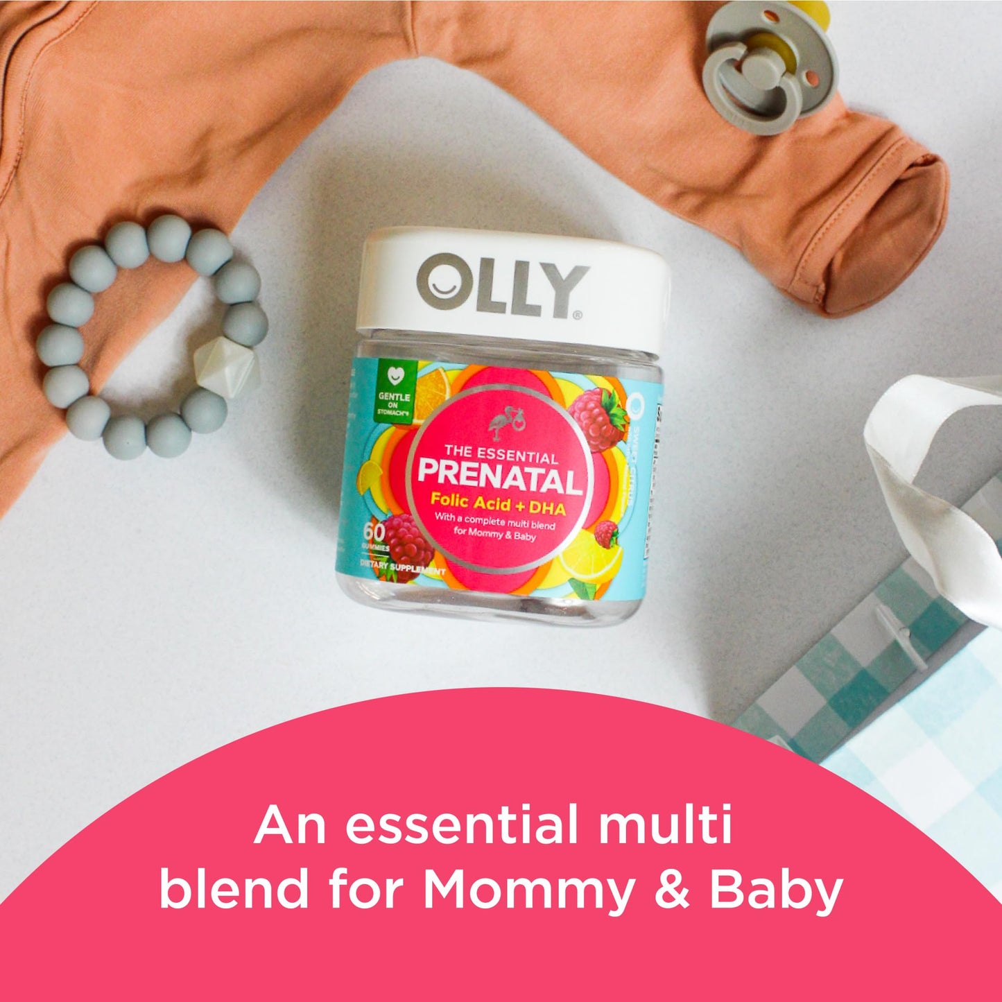 Olly The Essential Prenatal Gummy Multivitamin, 30 Day Supply OLLY