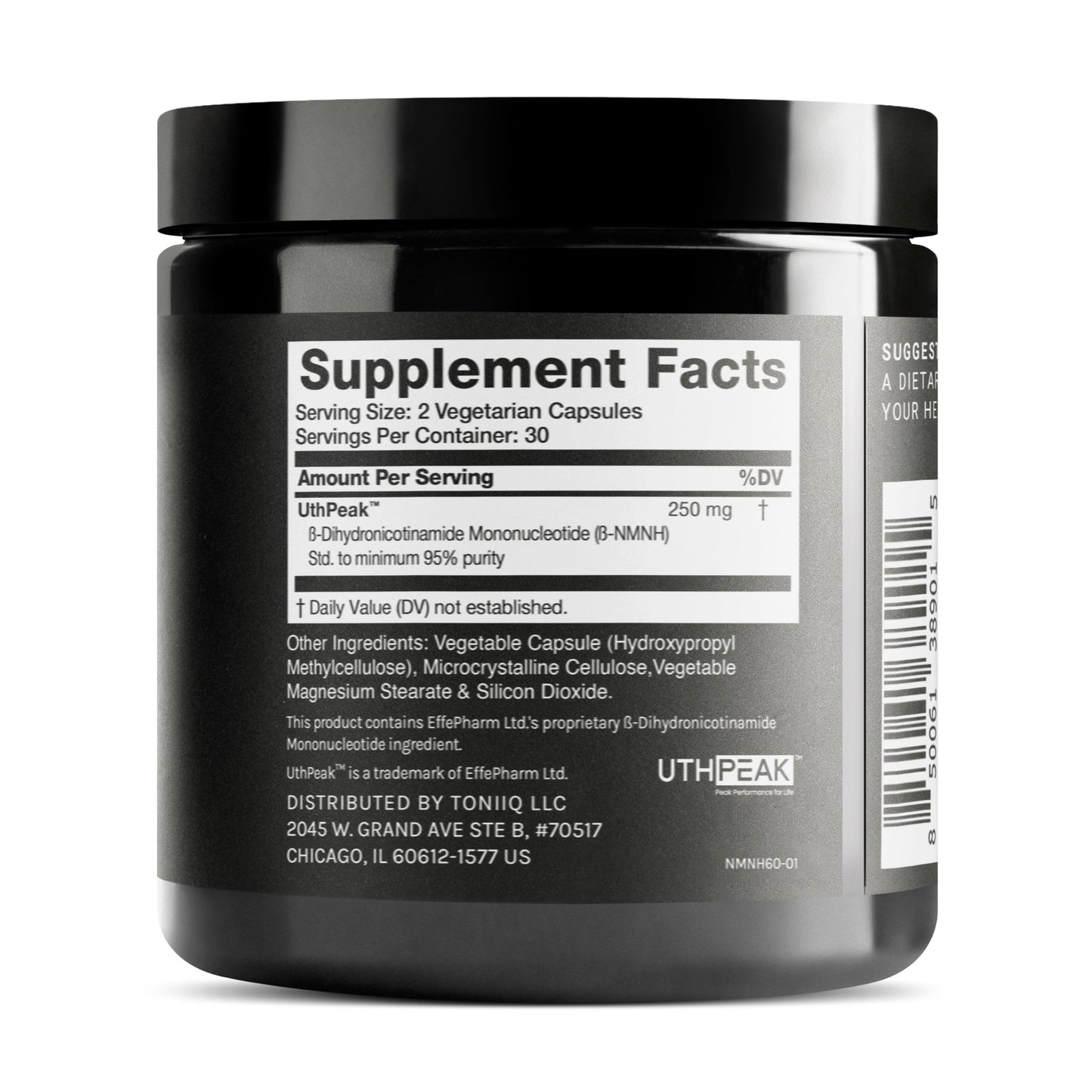 Toniiq NMNH Supplement – Clinically Studied UthPeak™ – 95% Highly Purified & Third-Party Tested for NAD+ & Healthy Aging Support ToniiqBuy Supplements Australia