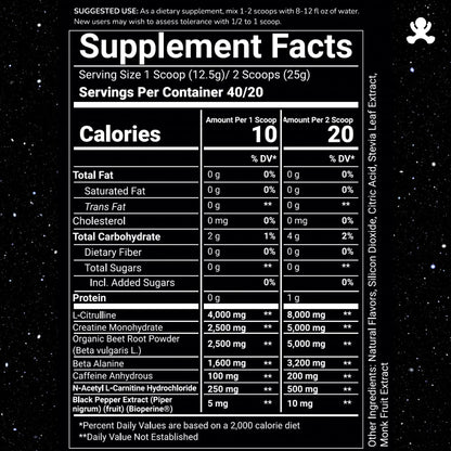 BLASTOFF Pre-Workout Powder - Organic Beet Root Powder with Natural Peach Mango AstroLab Supplements