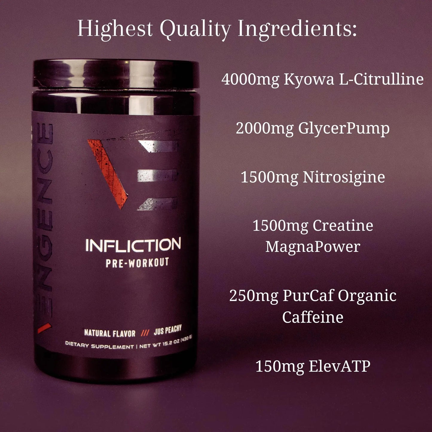 Vengence Infliction Pre-Workout Powder for Men & Women - Energy, Focus & Massive Vengence