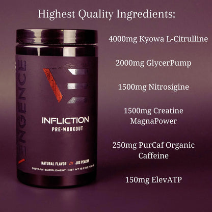 Vengence Infliction Pre-Workout Powder for Men & Women - Energy, Focus & Massive Vengence