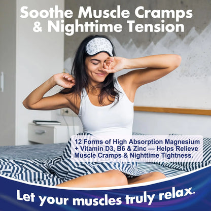Full Spectrum Magnesium Glycinate Complex 21 in 1 Gummies for Deep Calm Sleep, 12 Forms Magnesium Citrate Malate Taurate Orotate for Women Men + Probiotics w/Ashwagandha, L-Theanine, GABA, 120Cts Nextdia buy supplements Au