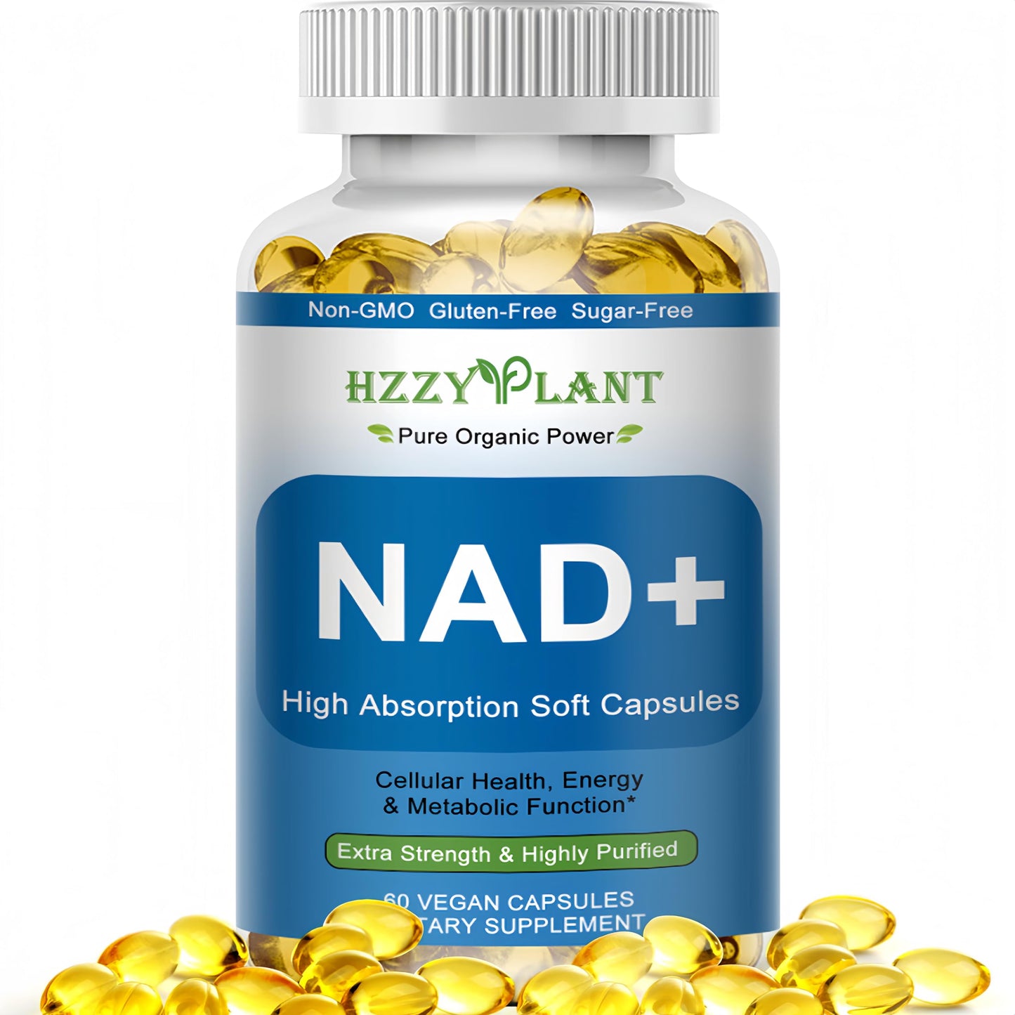 HZZYPLANT NAD+ Supplement, High Absorption NAD Supplements for Women for Cellular Energy Immune Focus Health, NAD Resveratrol Softgel Capsules, NAD Liquid Softgels Supplement, Non-GMO, 2 Month Supply HZZYPLANTBuy Supplements Australia
