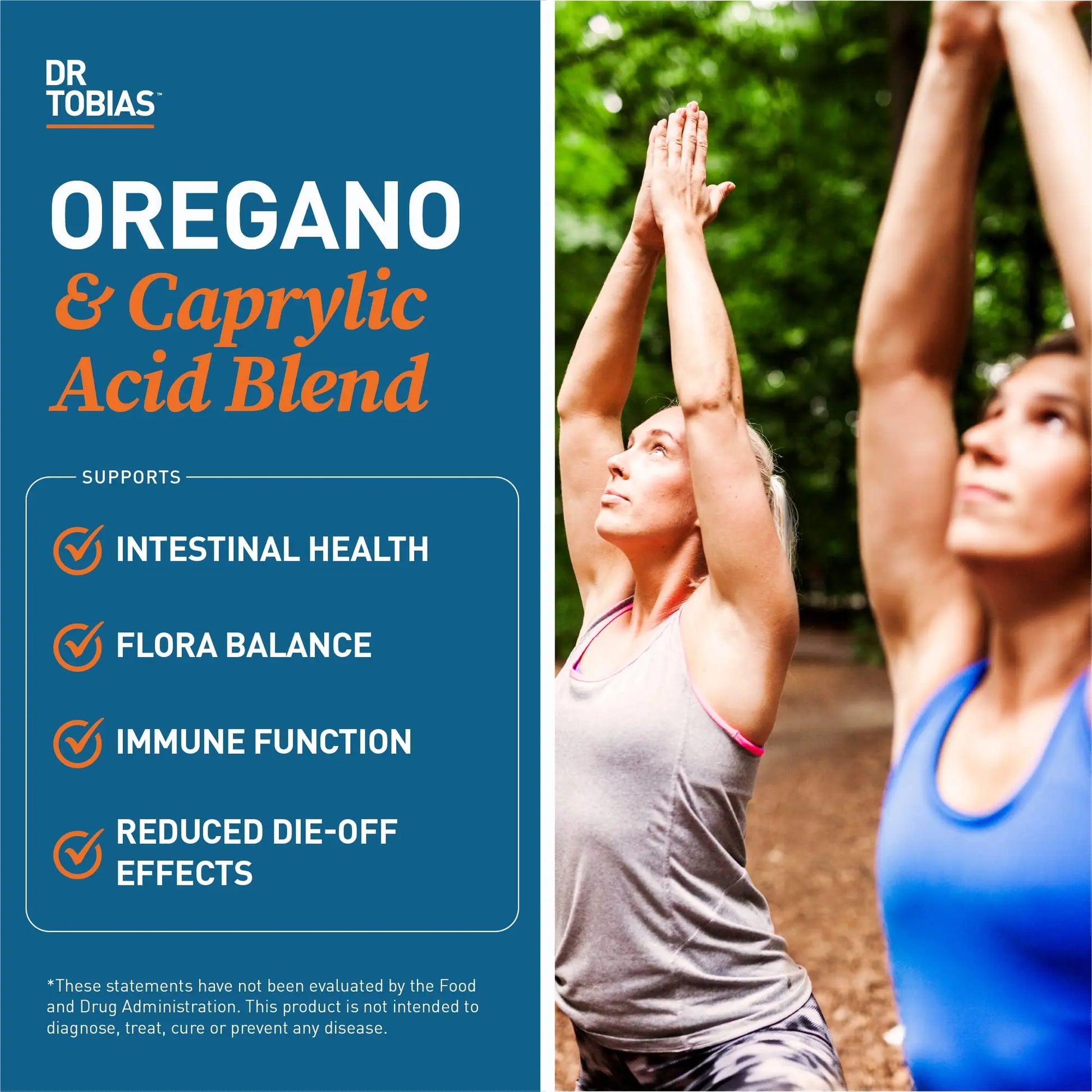 Dr. Tobias Lung Health and Oregano & Caprylic Acid Blend, Supports Lung Cleanse & Detox, Intestinal Health, Immune Support with Prebiotics & Herbs for Women & Men Dr. Tobias buy supplements Au