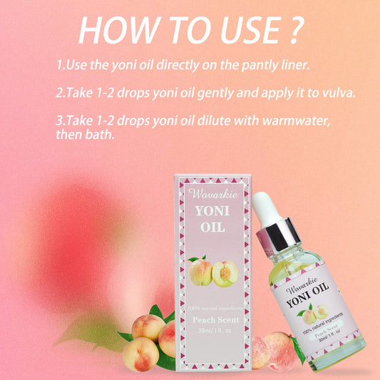 2 Packs Yoni Oil for Women, 1 fl oz/30 ml Feminine Oil Intimate Deodorant for Women, Eliminates Odor Wovarkie