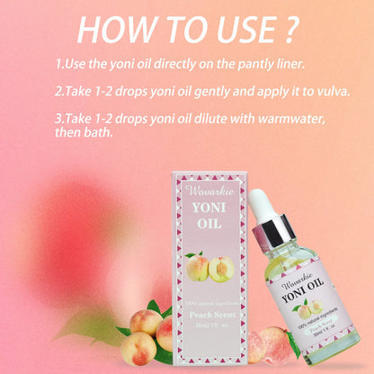 2 Packs Yoni Oil for Women, 1 fl oz/30 ml Feminine Oil Intimate Deodorant for Women, Eliminates Odor Wovarkie