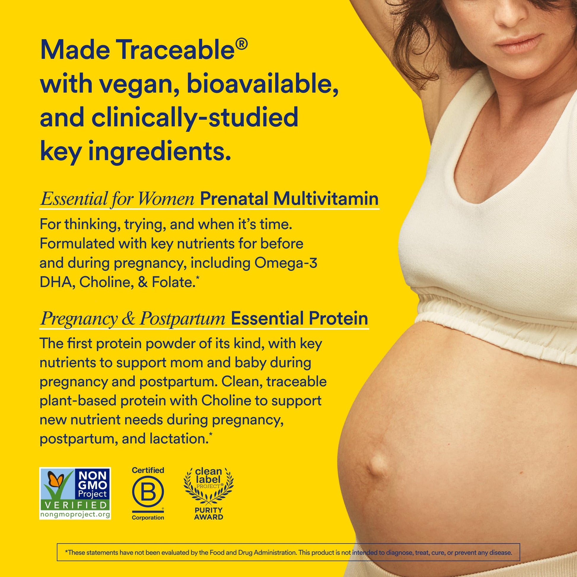 Ritual Prenatal Multivitamin and Protein Duo with Prenatal Vitamins and Organic Vanilla Protein Ritual