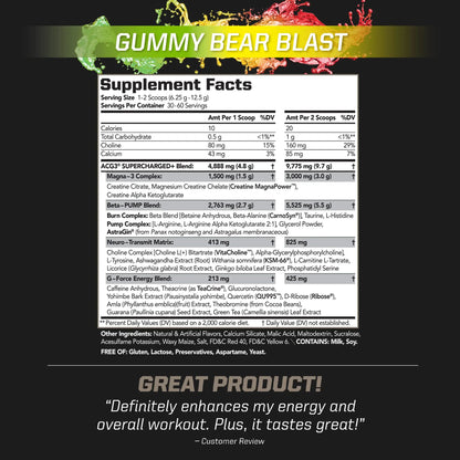 PMD Sports ACG3 Supercharged - Pre Workout - Powerful Strength, High Energy, Maximize PMD