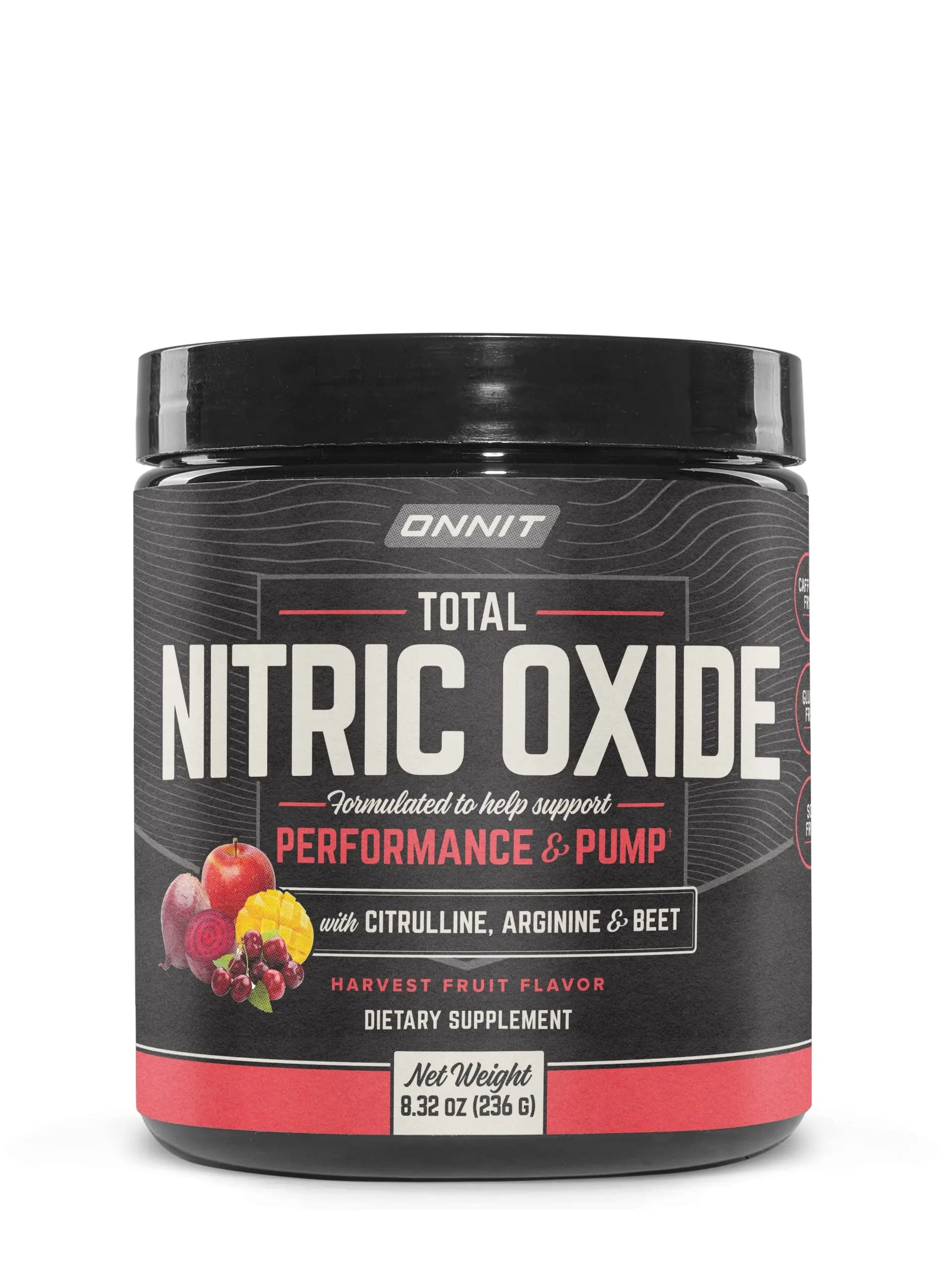 ONNIT Total Nitric Oxide - Caffeine Free Pre Workout Powder w/ Beet Root, L Arginine ONNIT