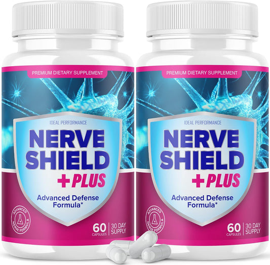 (2 Pack) Nerve Shield Plus Pills Original Supplement Advanced Nerve IDEAL PERFORMANCE