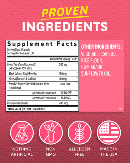 Zenwise Health ZenoPause for Menopause Relief and Weight Management | Digestive Health Zenwise Health