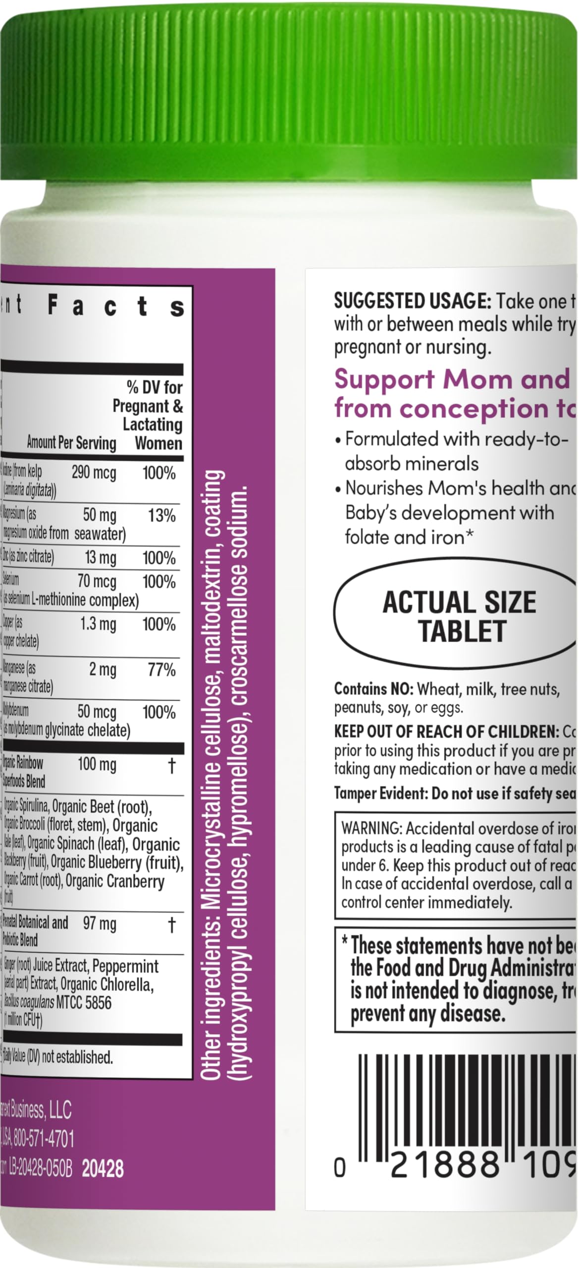 Rainbow Light Prenatal One Multi, 50 Tablets Rainbow Light