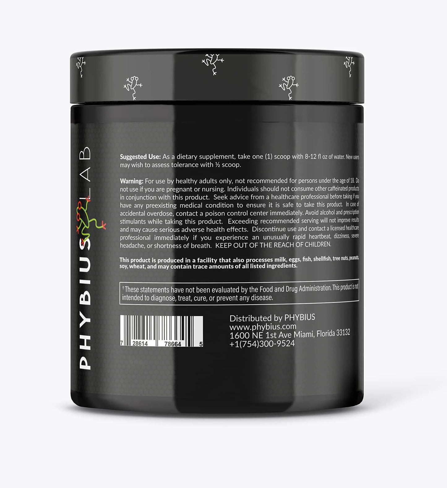 PHYBIUS Lab AM Pre-Workout (Sour Watermelon) Focus, Strength, Powder, 30 Servings PHYBIUS Lab