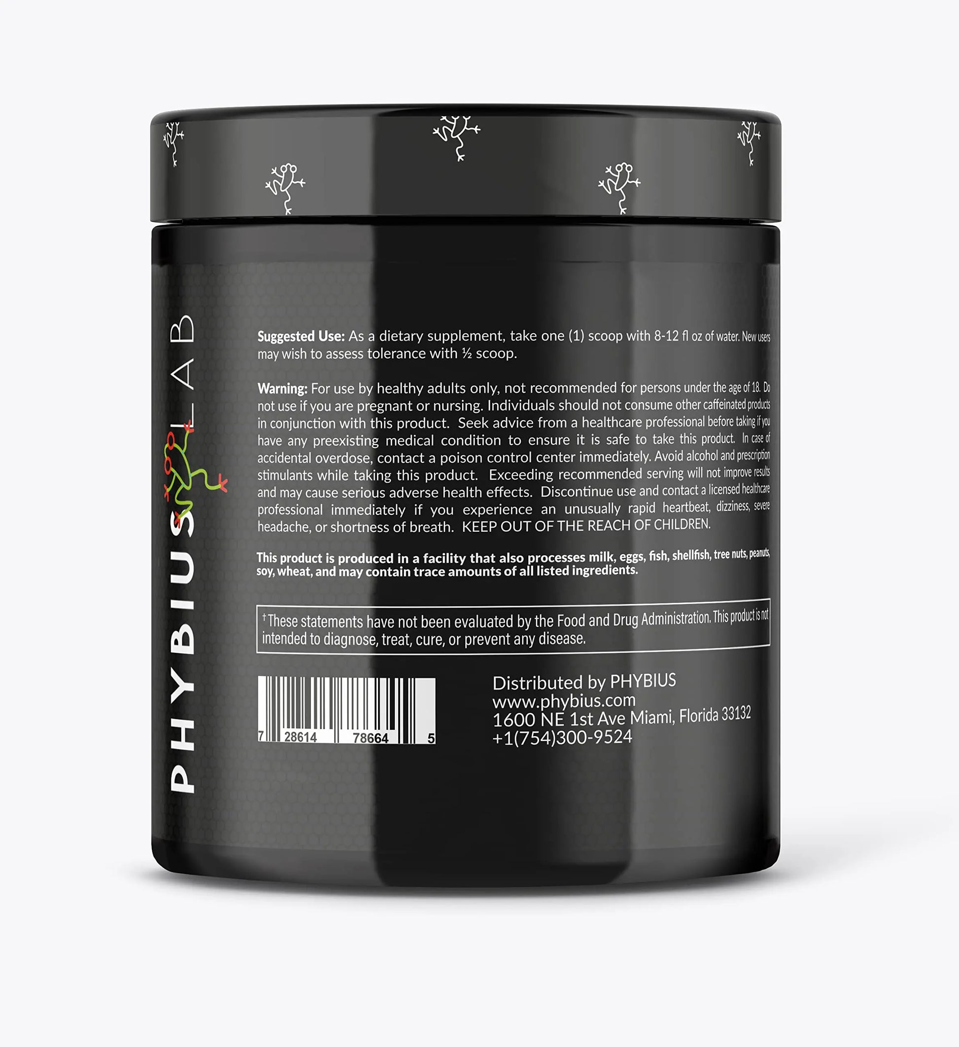 PHYBIUS Lab AM Pre-Workout (Sour Watermelon) Focus, Strength, Powder, 30 Servings PHYBIUS Lab
