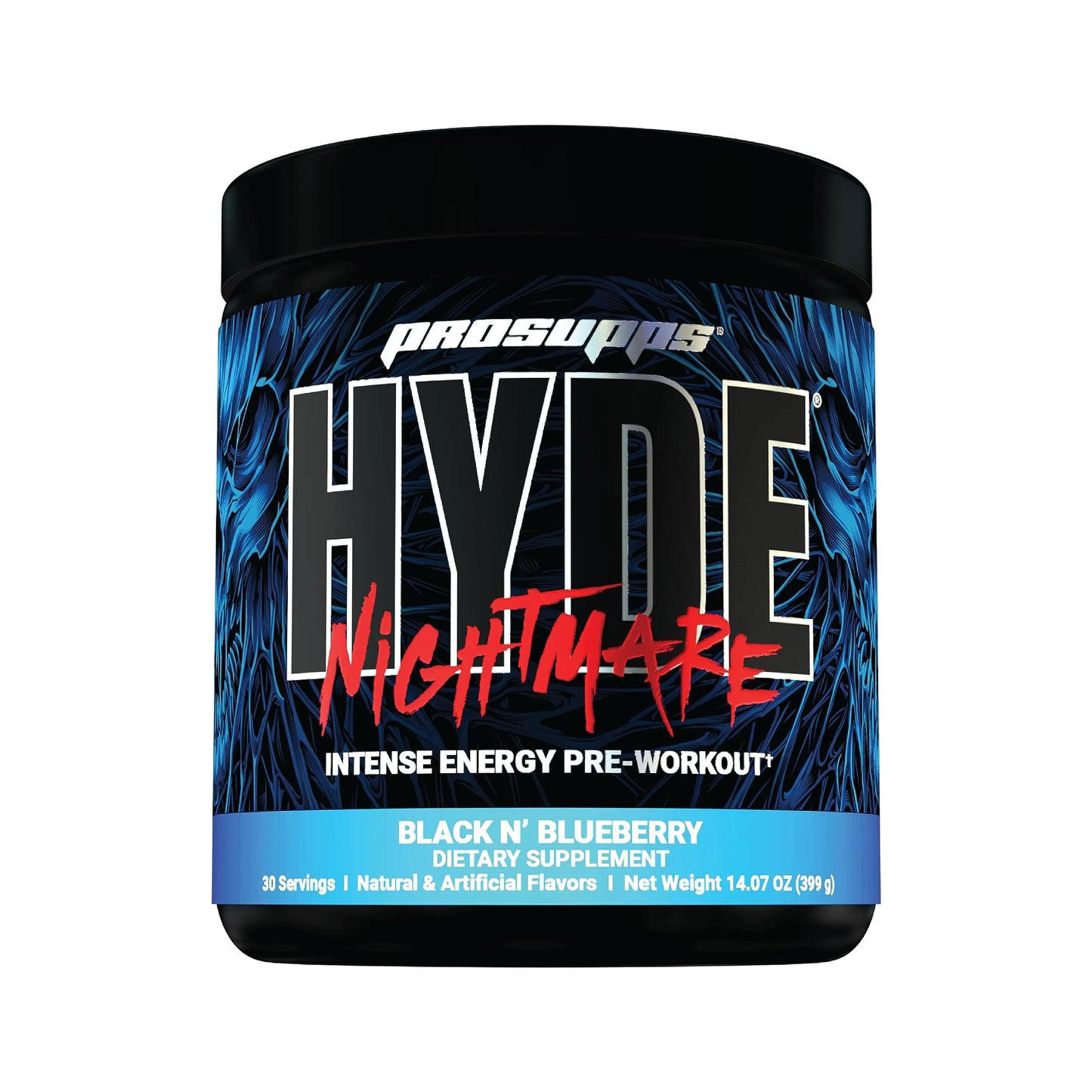 PROSUPPS Hyde Nightmare Pre-Workout Powder Energy Drink - Intense Energy, Mental PROSUPPS