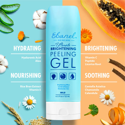 Ebanel Bundle of 40% Urea Cream 4.6 Oz, and Exfoliating Face Scrub Peeling Gel 4.12 Oz Ebanel buy supplements Au
