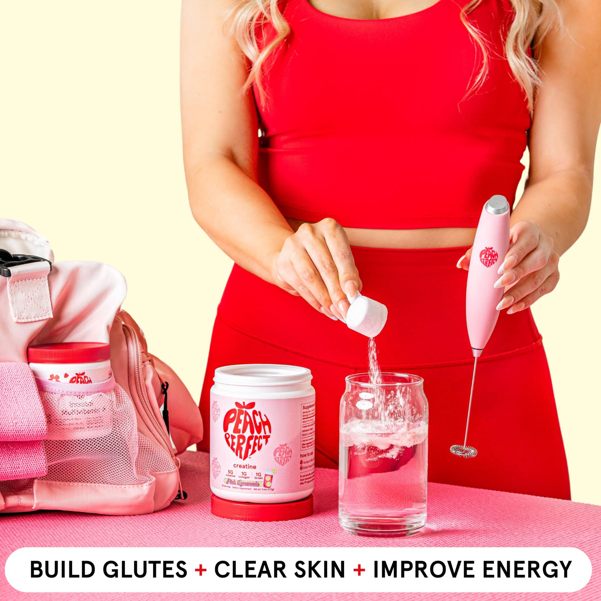 Peach Perfect Creatine Blend for Women – Micronized Creatine Monohydrate with BCAA & Collagen for Glute Strength Support – Strawberry Acai – 30 Servings Peach PerfectBuy Supplements Australia