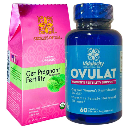 Secrets Of Tea Patented Fertility Supplement & Fertility Tea For WomenTo Help Support Conception Secrets Of Tea