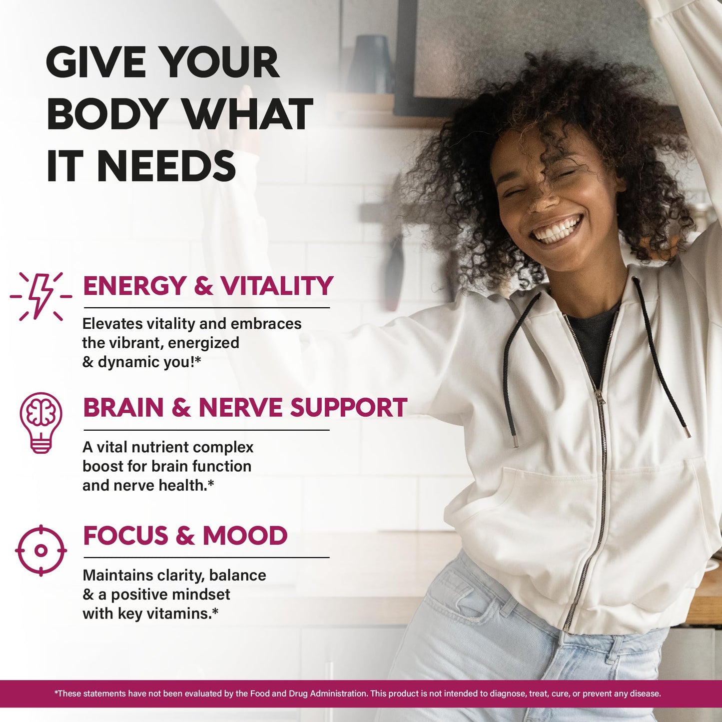 USDA Organic Vitamin B-Complex B5 Pantothenic Acid | B12 Methylcobalamin | B1 Thiamine | B6 Pyridoxine | B7 Biotin | B9 Folic | B3 Niacinamide