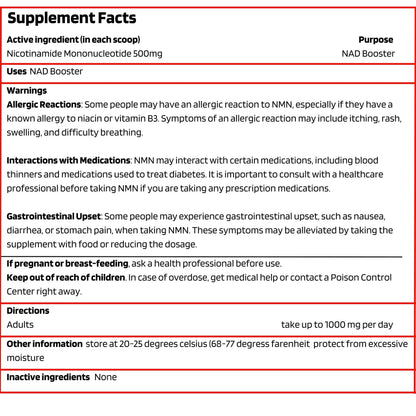 Probase Nutrition Longevity Pure NMN Powder 40 Grams - Ultra-Pure, Fully Stabilized, Pharmaceutical Grade NMN to Boost NAD+, Nicotinamide Mononucleotide Powder Supplement Probase NutritionBuy Supplements Australia