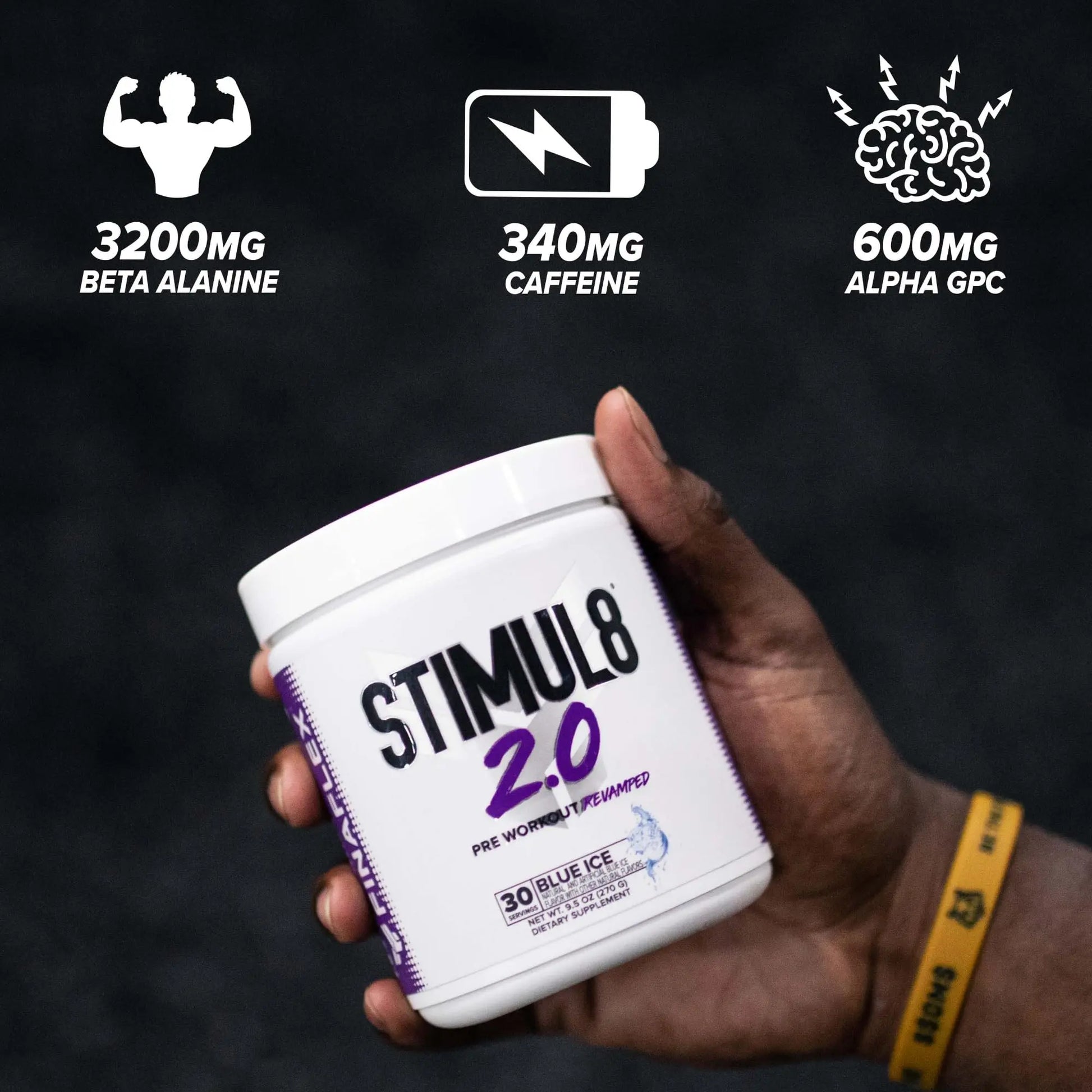 FINAFLEX STIMUL8 2.0 Pre Workout, Granny Apple - Delivers Energy, Focus & Strength FINAFLEX