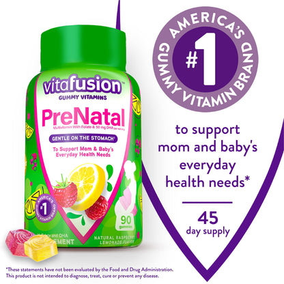 Vitafusion PreNatal Gummy Vitamins & Chewable Calcium Gummy Vitamins Vitafusion