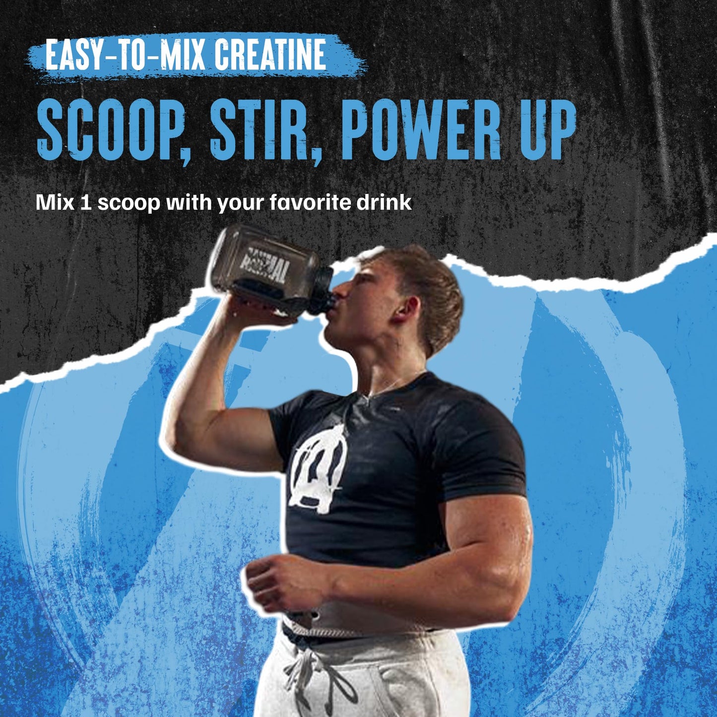 Animal Creatine Monohydrate Powder – Micronized Creatine for Women and Men, Supports Muscle Growth, Strength, Endurance, Recovery and ATP Production, Gym & Workout Supplements - Unflavored, 300g AnimalBuy Supplements Australia