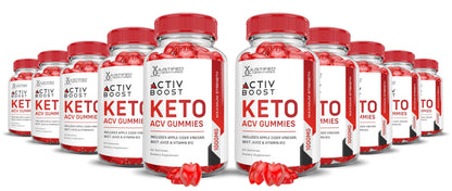 (10 Pack) Activboost Keto ACV Gummies Advanced Formula 1000MG Active Boost Keto Justified Laboratories