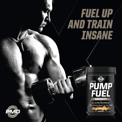 PMD Sports Ultra Pump Fuel Insanity - Pre Workout - Tropical Orange Mango (30 Servings) PMD