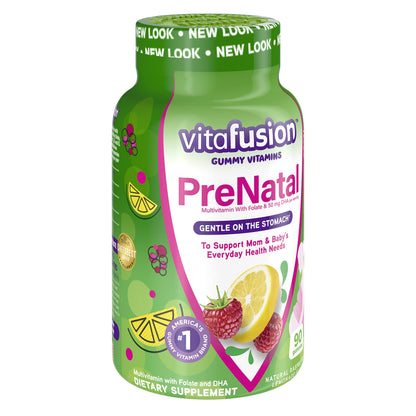 VitaFusion PreNatal Adult Vitamins, Natural Lemon, Raspberry & Lemonade Flavors Vitafusion