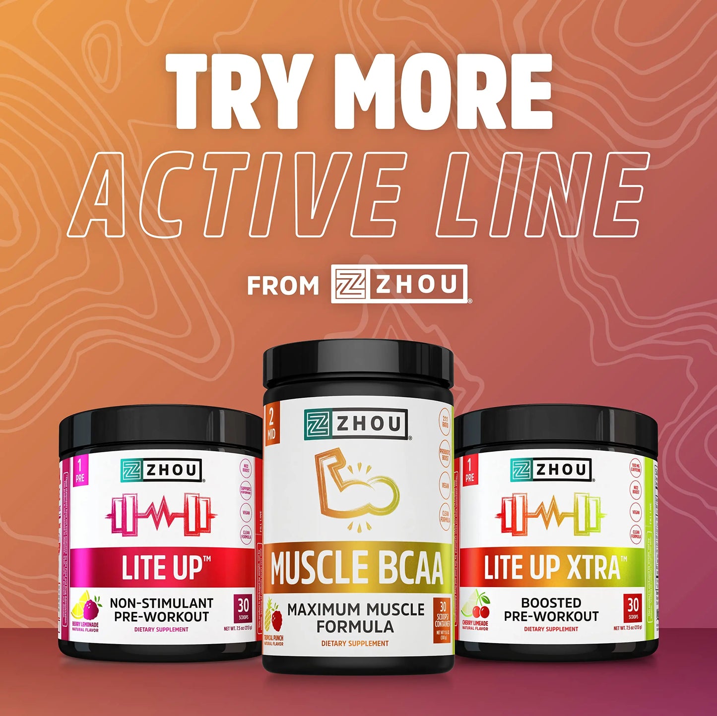 Zhou Nitric Oxide with L Arginine, Citrulline Malate, AAKG and Beet Root | Powerful N.O. Zhou Nutrition