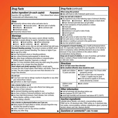 Amazon Basic Care Ibuprofen Tablets, 200 mg, Pain Reliever/Fever Reducer for Headache, Backache, Menstrual Pain and Body Aches, 100 Count Amazon Basic Care buy supplements Au