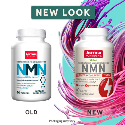 Jarrow Formulas Nicotinamide Mononucleotide (NMN) - 60 Tablets - Supports Energy Production - Dietary Supplement - Vegan, Gluten Free, Non-GMO - 60 Servings (Packaging May Vary) Jarrow FormulasBuy Supplements Australia