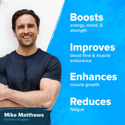 LEGION Pulse Pre Workout Supplement - All Natural Nitric Oxide Preworkout Drink to Boost LEGION