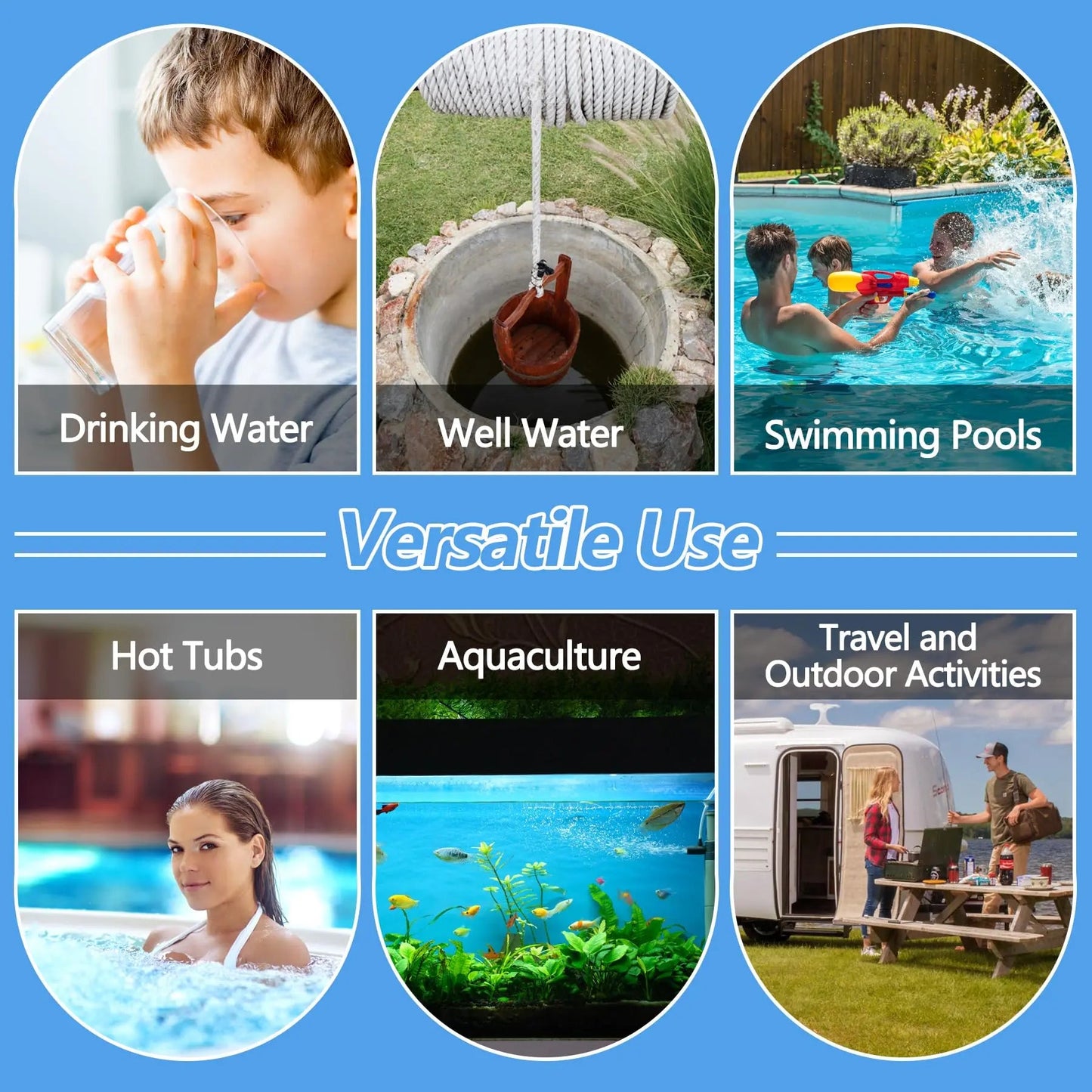 Coliform Bacteria Test Kit: 12-Pack Easy at-Home Well, Tap, Pool, Spring, Pond, Lake Drinking Water Quality Test FUNSWTMBuy Supplements Australia
