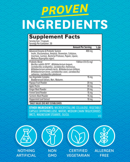 Zenwise Digestive Enzymes - Probiotic Multi Enzymes with Probiotics, 15 Ct Zenwise Health