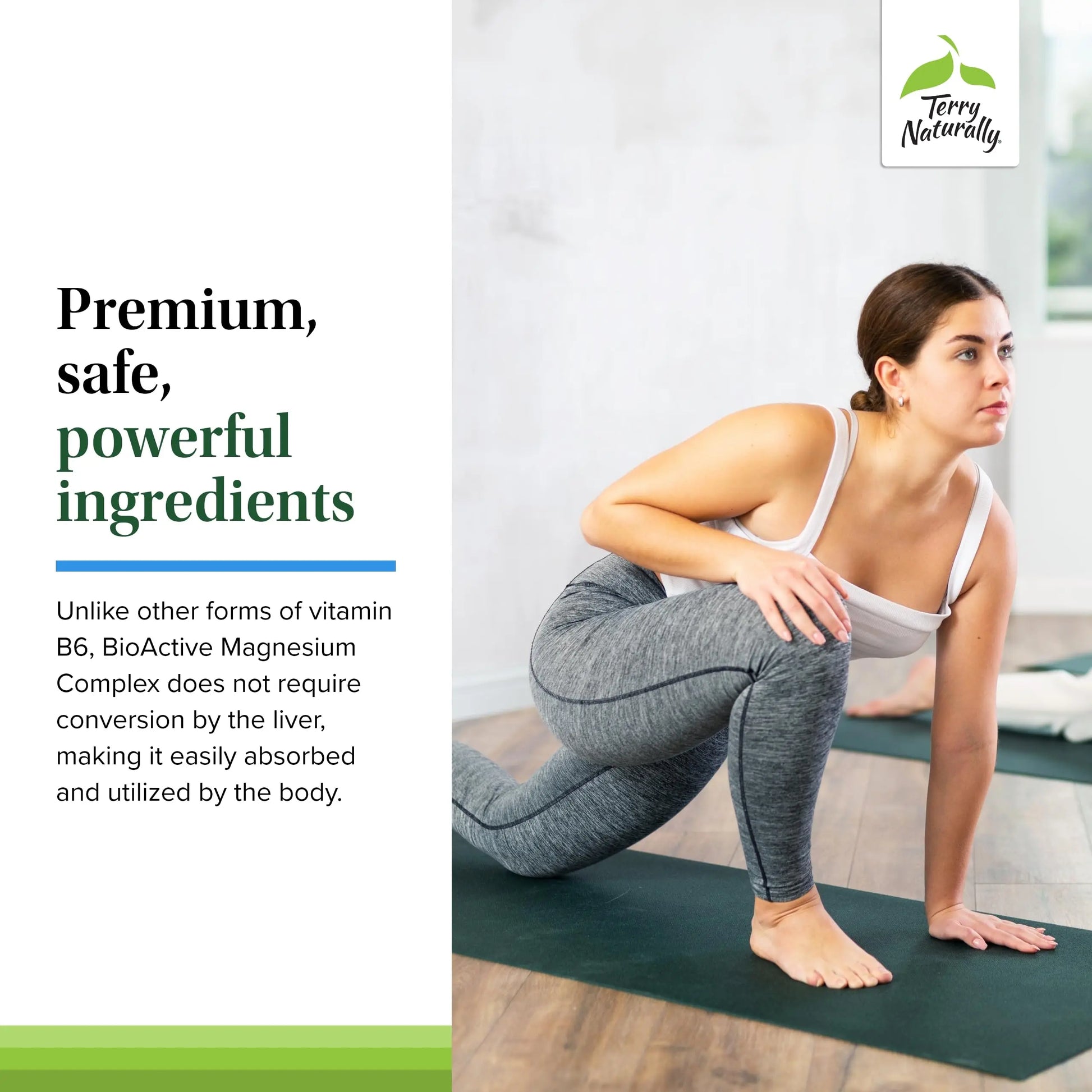 Terry Naturally BioActive Magnesium Complex - Bone & Heart Health Support - Supplement with Vitamin B6, Zinc & Magnesium - Pyridoxal-5-Phosphate Vegan Capsule Supplement - 120 Capsules Terry Naturally buy supplements Au