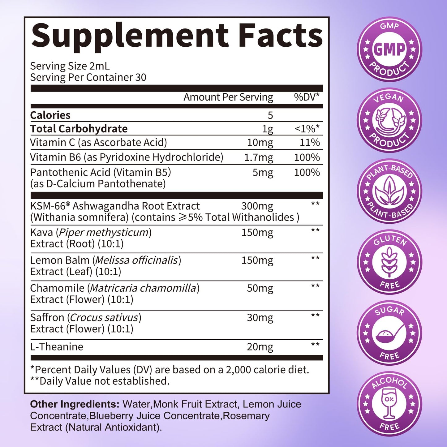 Cortisol Supplements for Women, Cortisol Reducer Manager Detox with KSM-66® Ashwagandha, Kava, Lemon Balm & Vitamin C B5 B6, Lower Cortisol, Hormone Harmony Liquid Drops, 2 FL.OZ, Blueberry Flavor LukareeBuy Supplements Australia