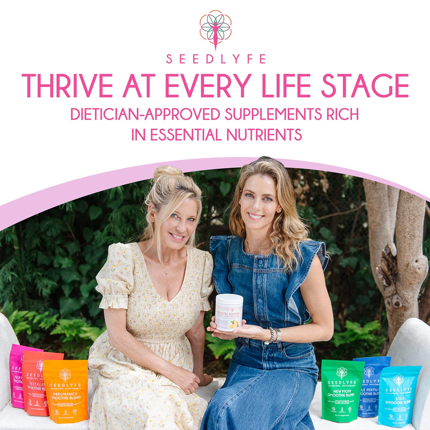 Female Fertility Bundle with Prenatal Vitamin Powder – Natural Prenatal Vitamins and Smoothie Mix seedlyfe