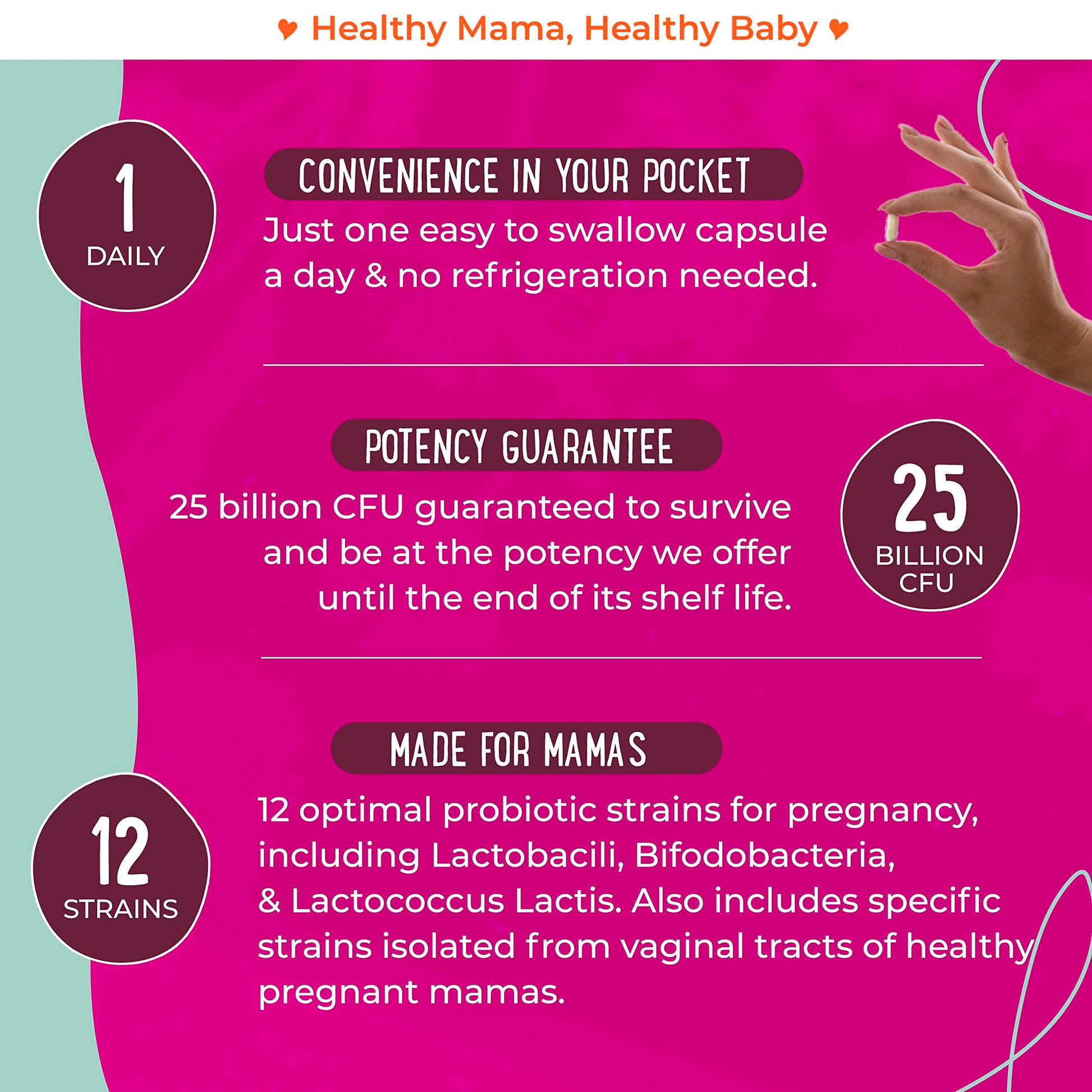 Premium Prenatal Bundle of 2 - Organic Prenatal Multi & Natural Probiotics - Essential Nutrition for Women Mama Natural